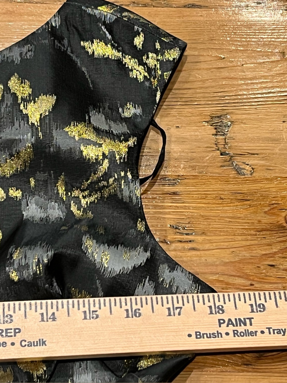 Eliza J. Floral Jacquard Cap
Sleeve Black Gold Metallic Fit &
Flare Dress ⢠NWOT - Picture 8 of 9